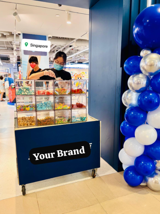Pick N Mix gummies candy station
