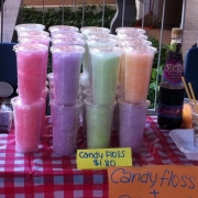 Basic setup of a Candy Floss stall for fund raising!
